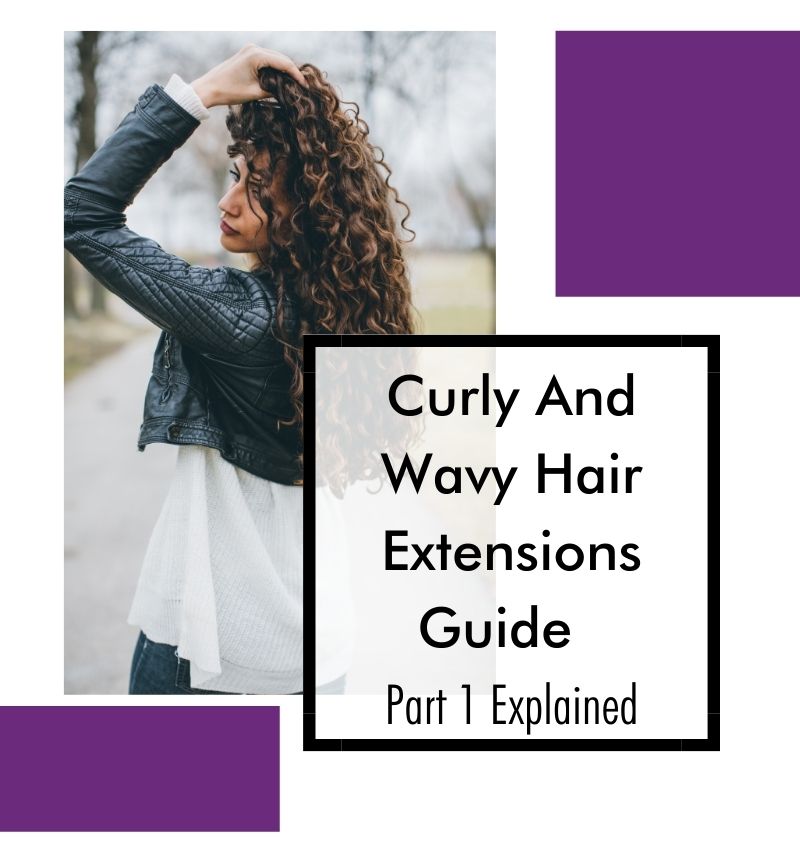 curly hair extensions in place