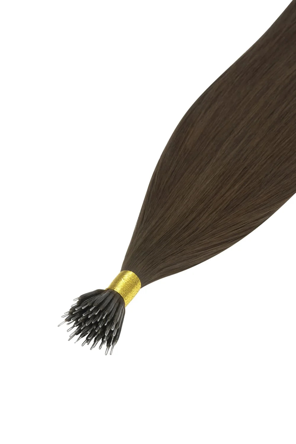 mousey brown #6b nano ring hair extension attachment