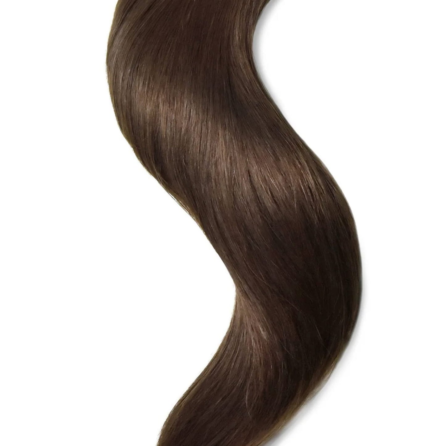 Mousey Brown (#6B) Tape In Hair Extensions: extension close up