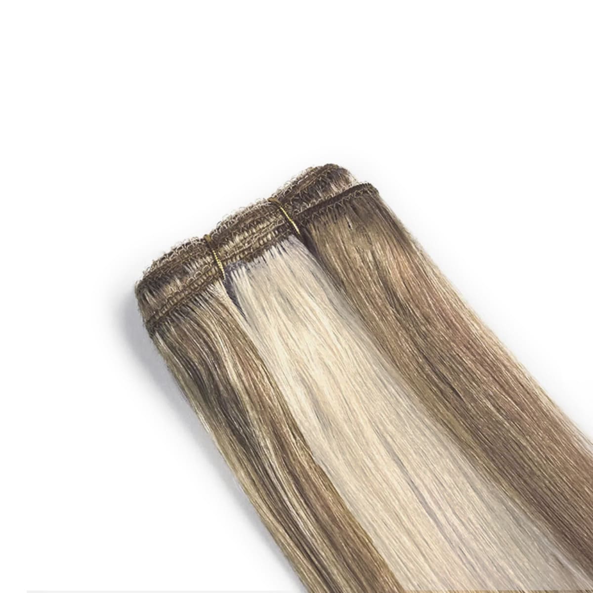 Oak Brondie Weft Hair Extensions Weave: Extension attachment method