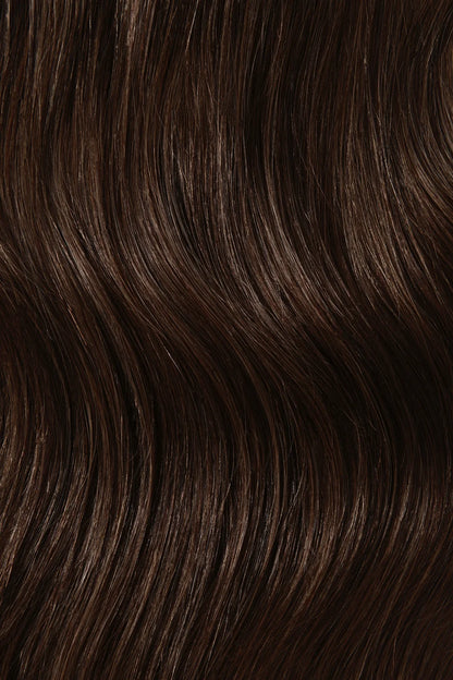 Dark Brown (#3) Remy Royale Flat Weft Hair Extensions