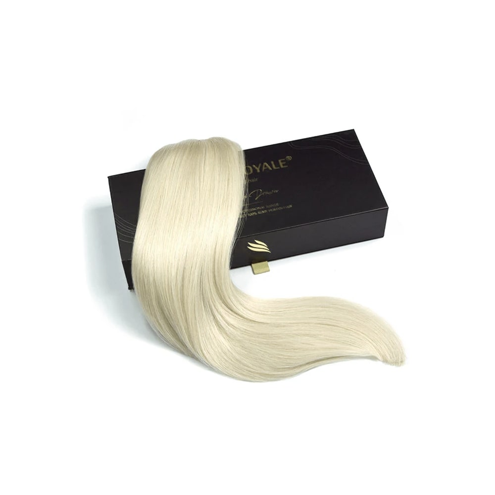 Remy Royale Double Drawn Human Hair Weft Weave Extensions - Ice Blonde