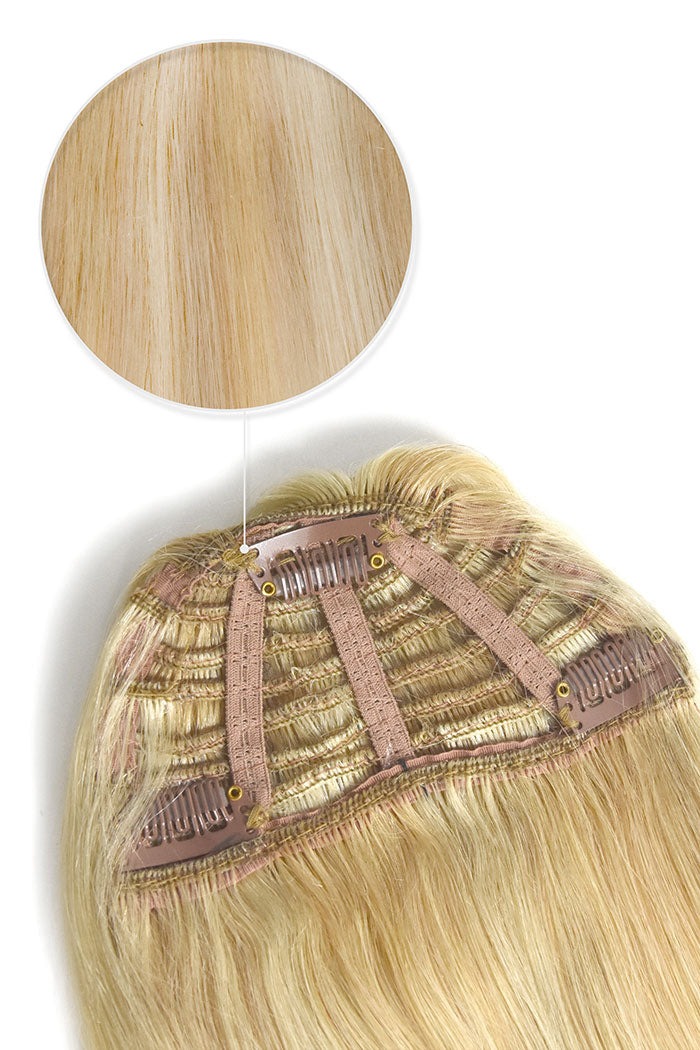 Barbie Blonde (#16/60) Clip-In Fringe Human Hair Extension