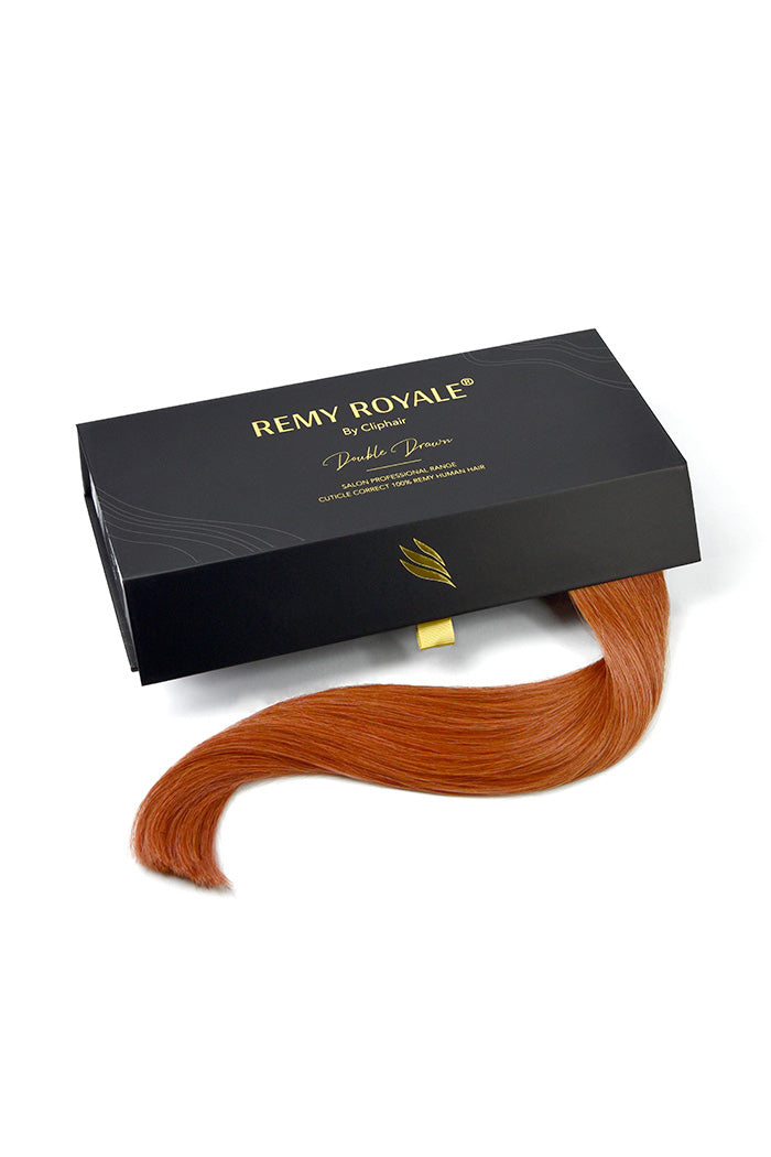 Flaming Ginger (#350) Nano Bond Hair Extensions