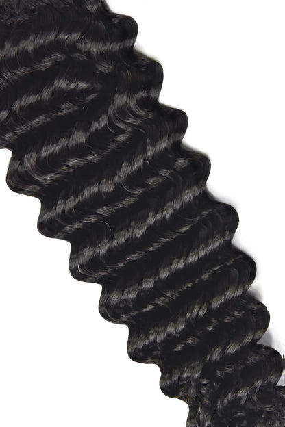 Curly Full Head Remy Clip in Human Hair Extensions - Off/Natural Black (#1B) Curly Clip In Hair Extensions cliphair 