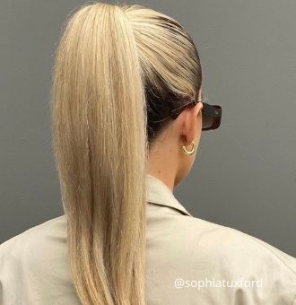 Gorgeous ponytail for a fancy night out