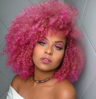 dusty pink hair