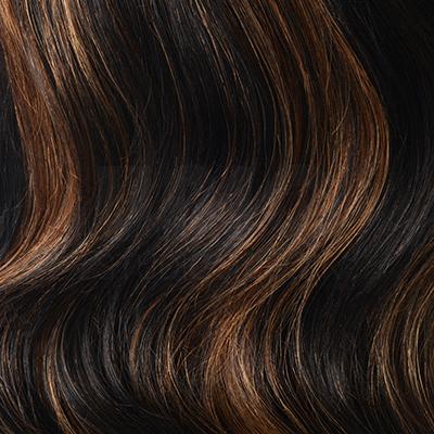 Natural Black/Light Auburn Mix Hair Extensions (#1B/30)