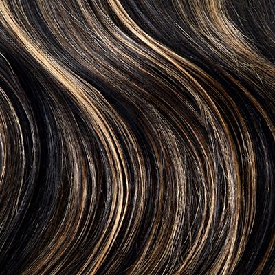 Natural Black/Strawberry Blonde Mix Hair Extensions (#1B/27)