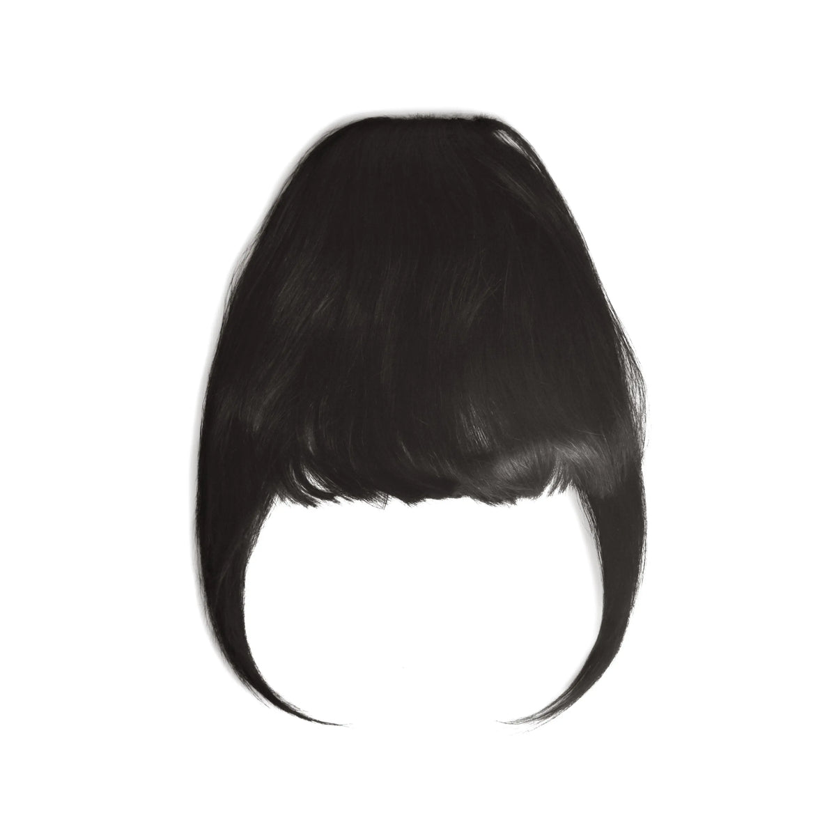 Jet Black Clip In Fringe (#1)