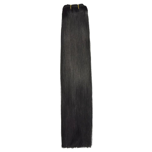 Jet Black (#1) Remy Royale Double Drawn Weave Extensions