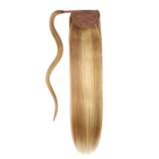 Butterscotch Blonde (#10/16) Straight Up Wrap Around Ponytail Extension