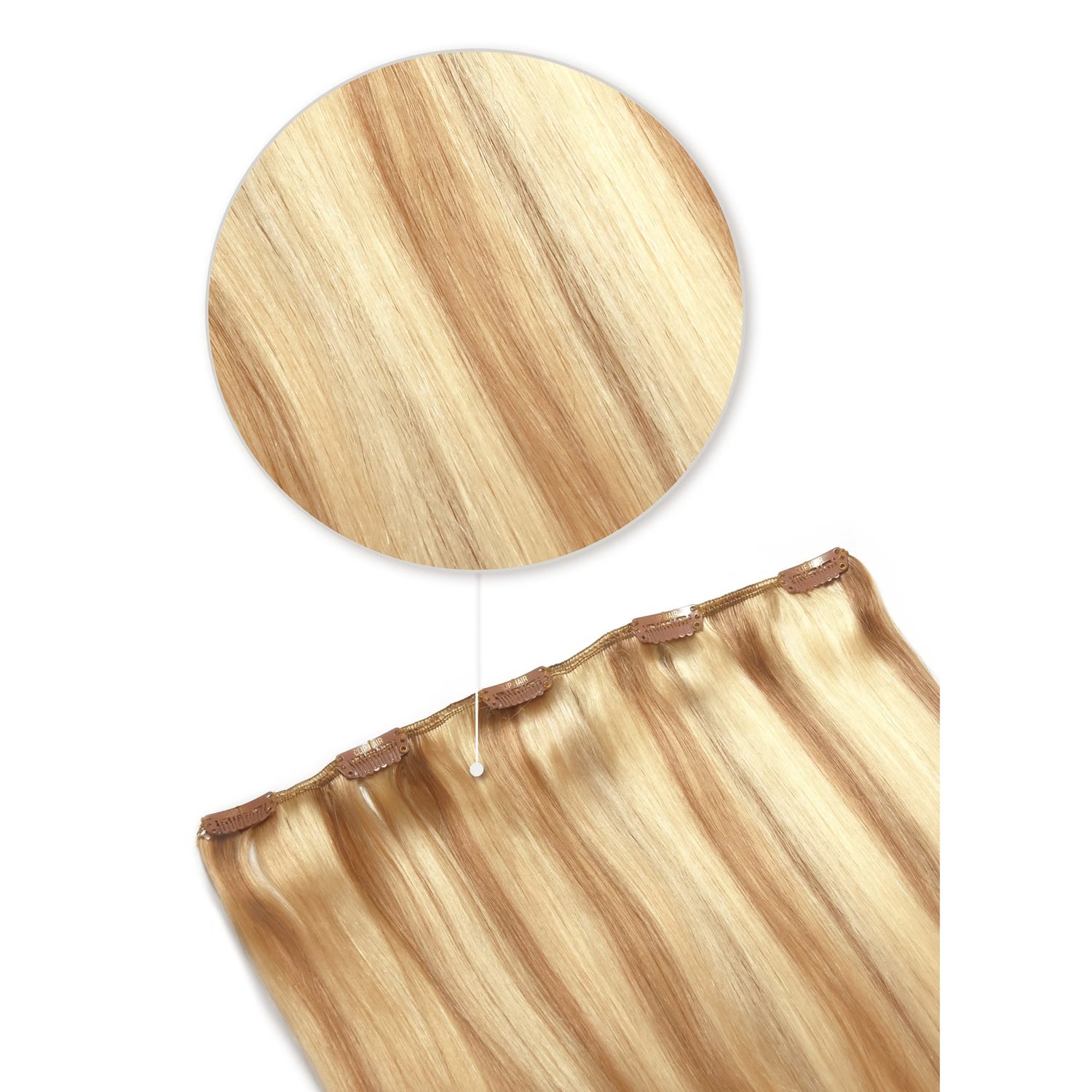 Sandy Blonde One Piece Clip Hair Extensions