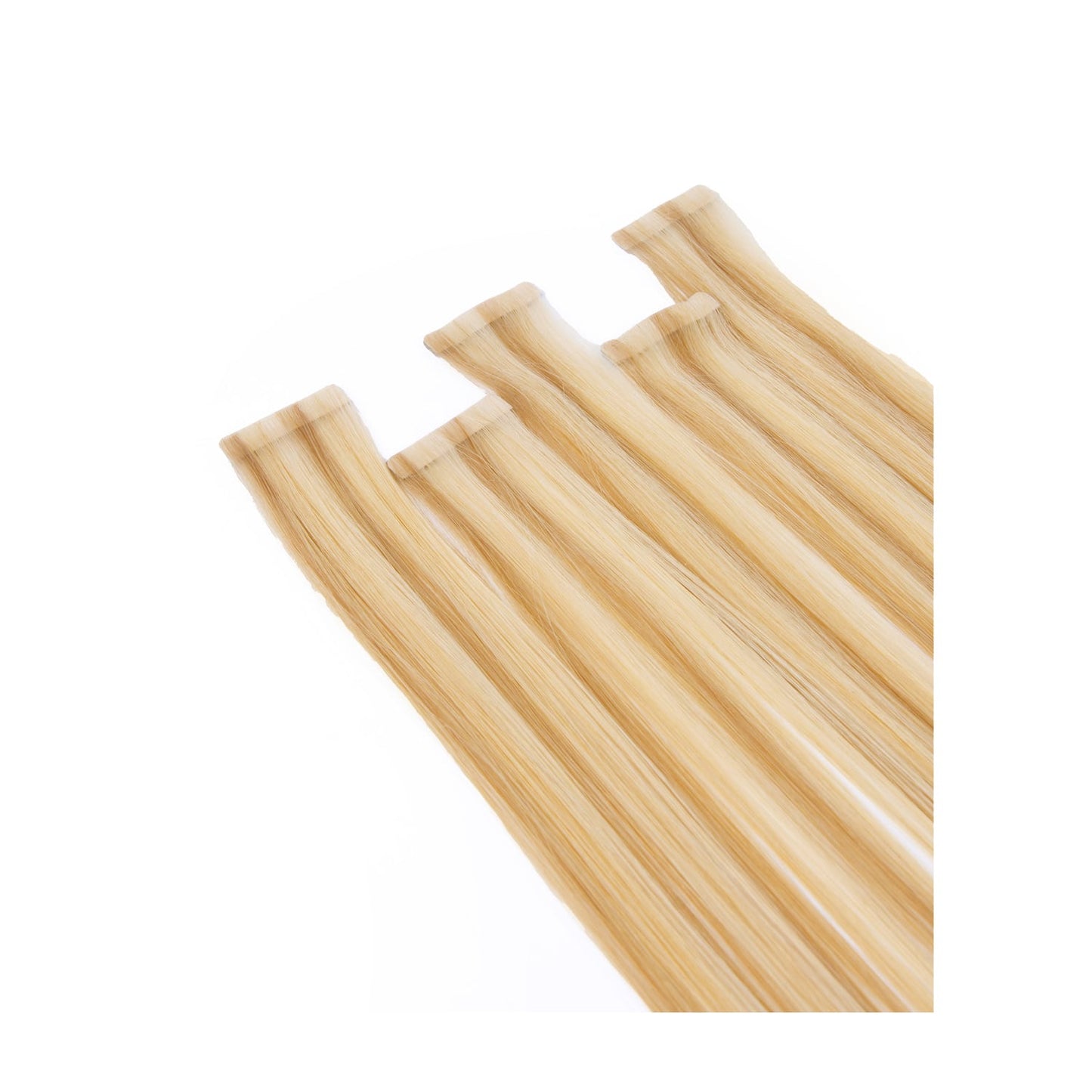 Natural Sandy Blonde (#12/16/613) Invisible Tape In Hair Extensions: full extensions pack