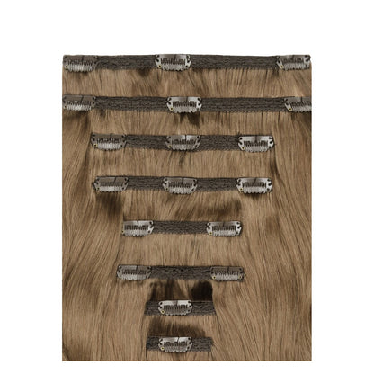 Dark Blonde (#14) Double Weft Full Head: Attachment method
