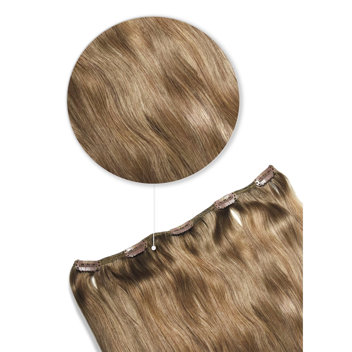 Dark Blonde One Piece Clip Hair Extensions