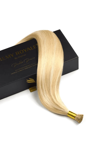 barbie blonde #16/60 remy royale i-tip hair extension