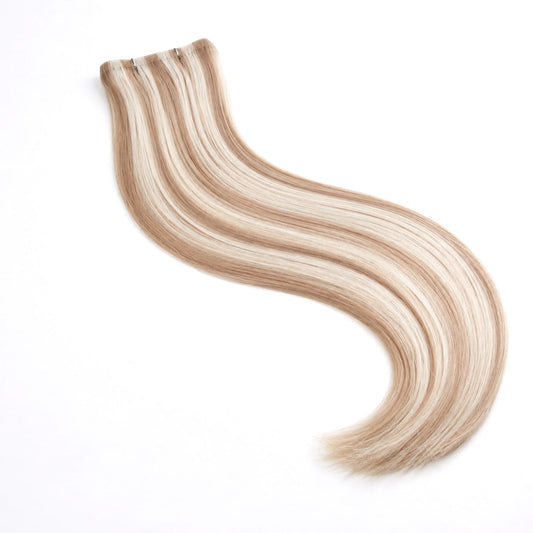 Remy Royale Tape Weft Hair Extensions - Biscuit Blondey (#18/613)