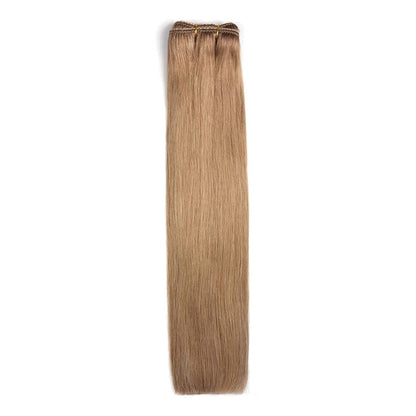 Lightest Brown (#18) Remy Royale Hair Weft Hair Extensions: full hair extension