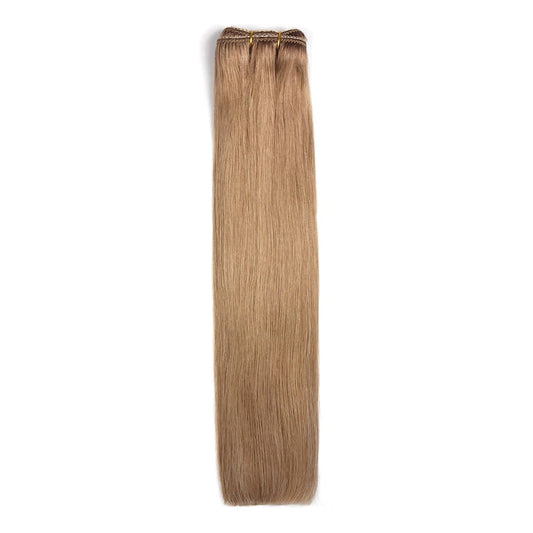 Lightest Brown (#18) Remy Royale Hair Weft Hair Extensions: full hair extension