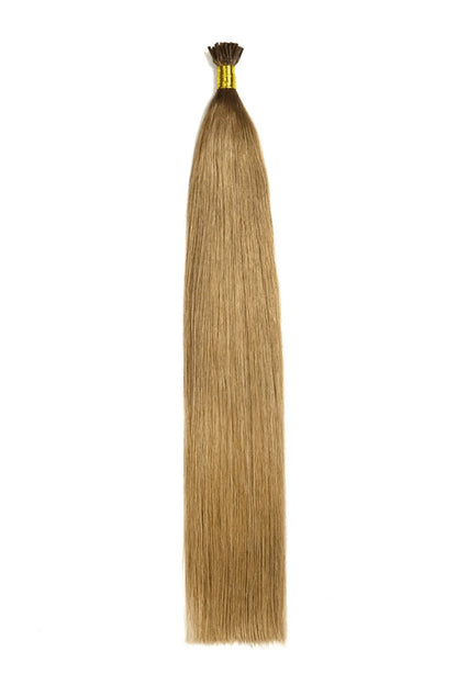 lightest brown #18 remy royale i-tip hair extension