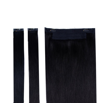 Natural Black (#1B) Halo Hair Extensions Full Content