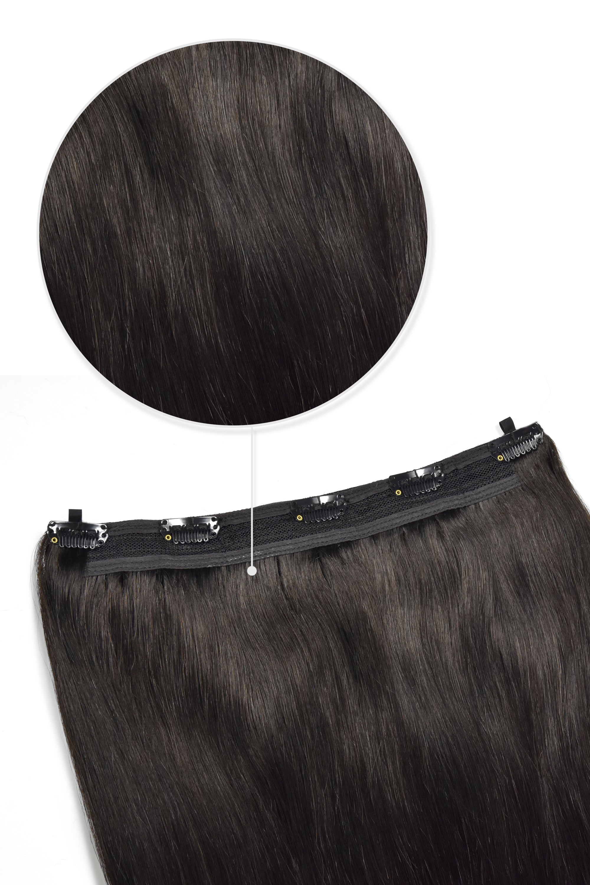 Black One Piece Hair Extensions