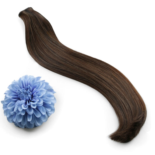 Espresso Melt (#2/4/6) Remy Royale Flat Weft Hair Extensions