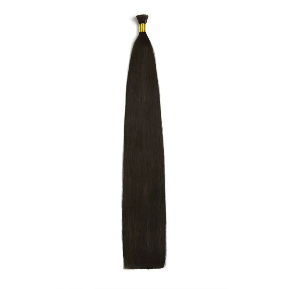 Darkest Brown (#2) Remy Royal I-Tips Hair Extensions