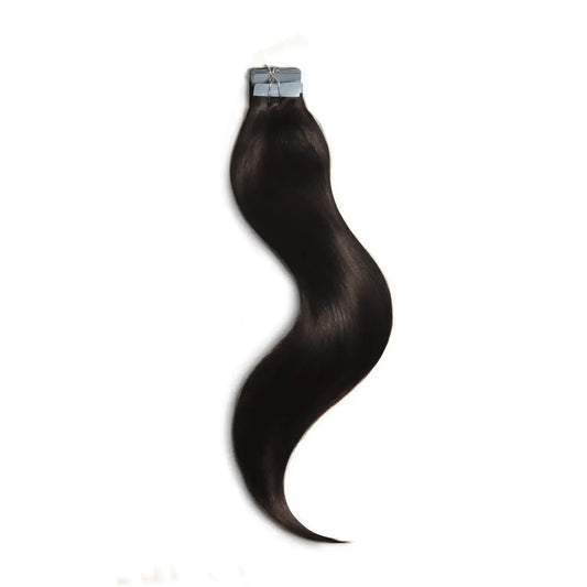 Darkest Brown (#2) Tape In Hair Extensions