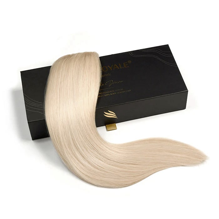 Remy Royale Double Drawn Human Hair Weft Weave Extensions – Lys Ash Blond (#22)
