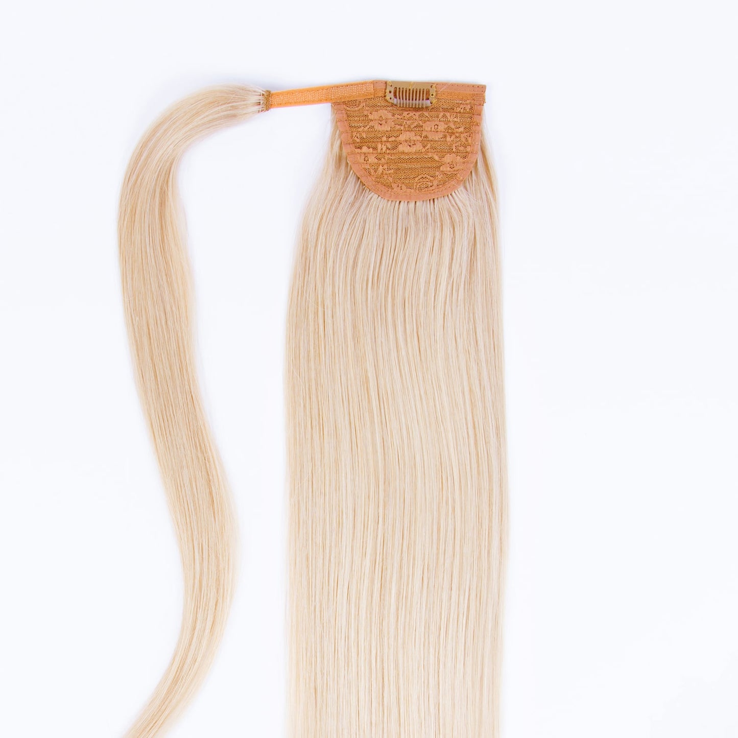 Light Ash Blonde (#22) Straight Up Wrap Around Ponytail Extension
