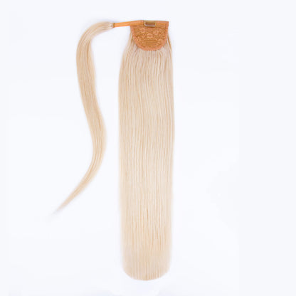 Light Ash Blonde (#22) Straight Up Wrap Around Ponytail Extension