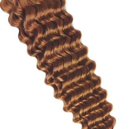 Ανοιχτό καστανόξανθο (#30) Curly Clip In Hair Extensions