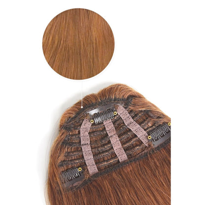 Light Auburn (#30) Clip-In Fringe Human Hair Extension