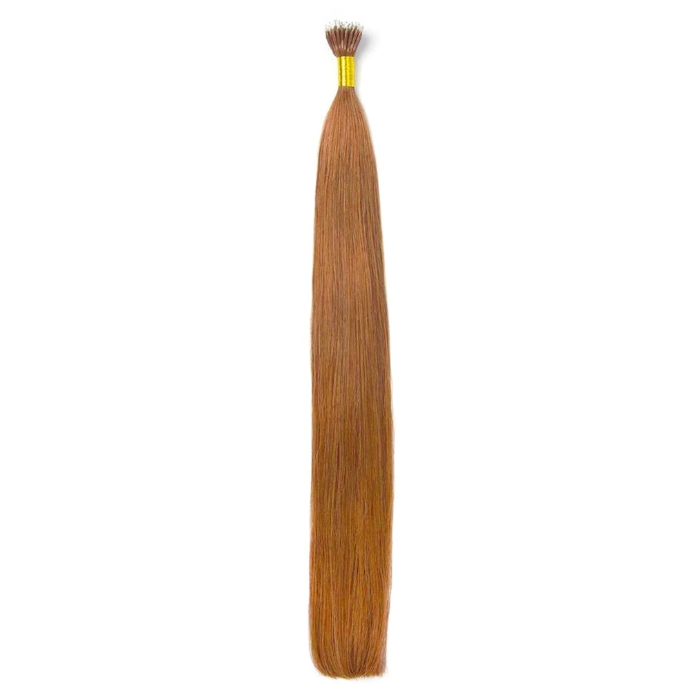 Light Auburn Nano Ring Hair Extensions