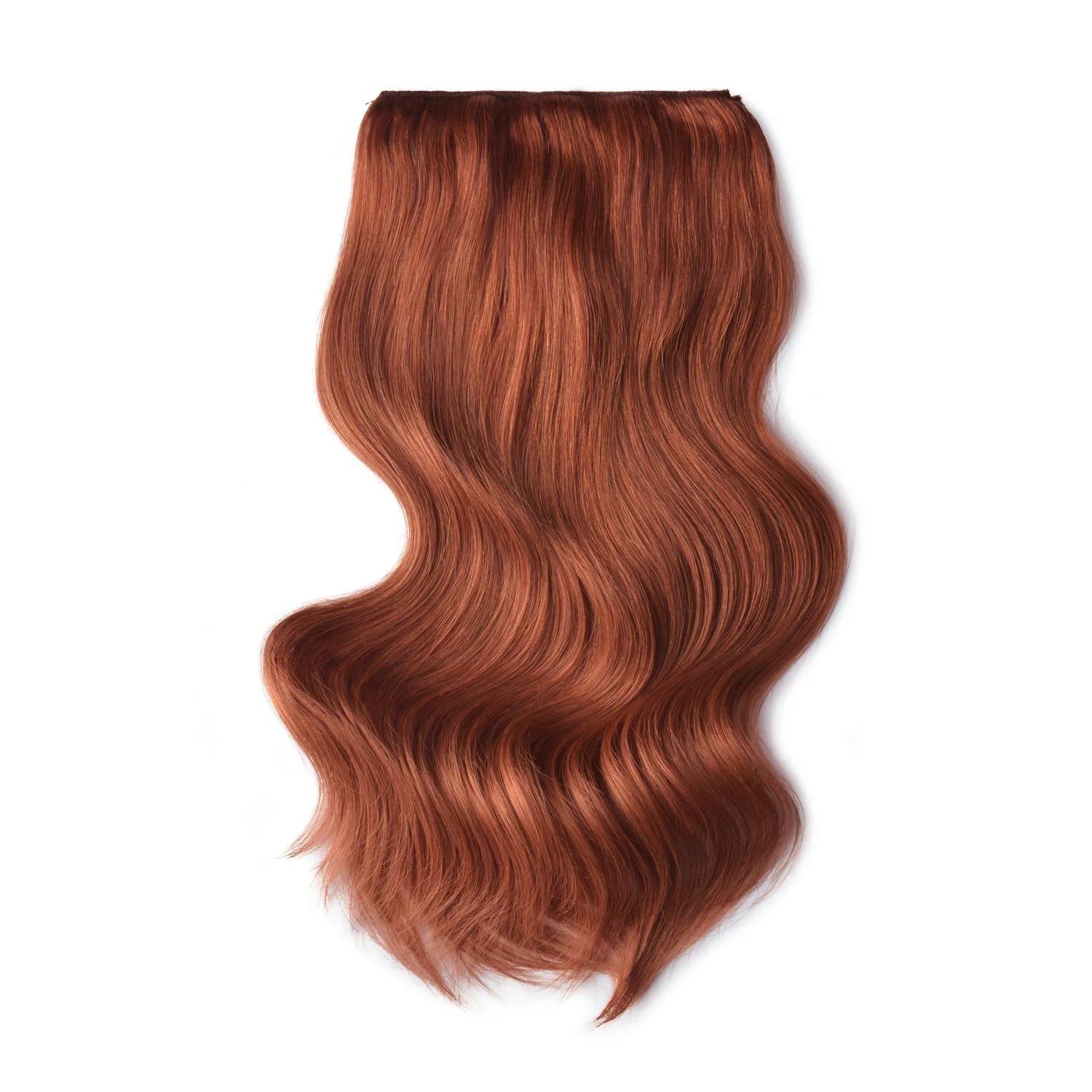 Dark Auburn Copper Double Wefted Full Head Clip Hair Extensions
