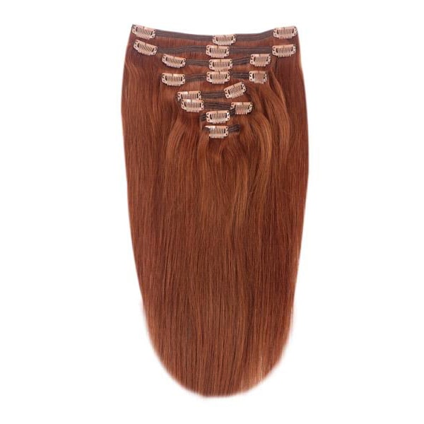 Dark Auburn Copper Full Head Clip Hair Extensions