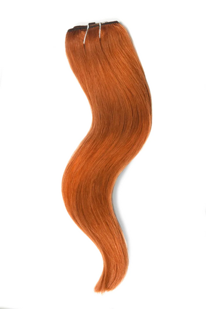 Cowgirl Copper (#350/33) Quad Weft Clip In One Piece Hair Extensions