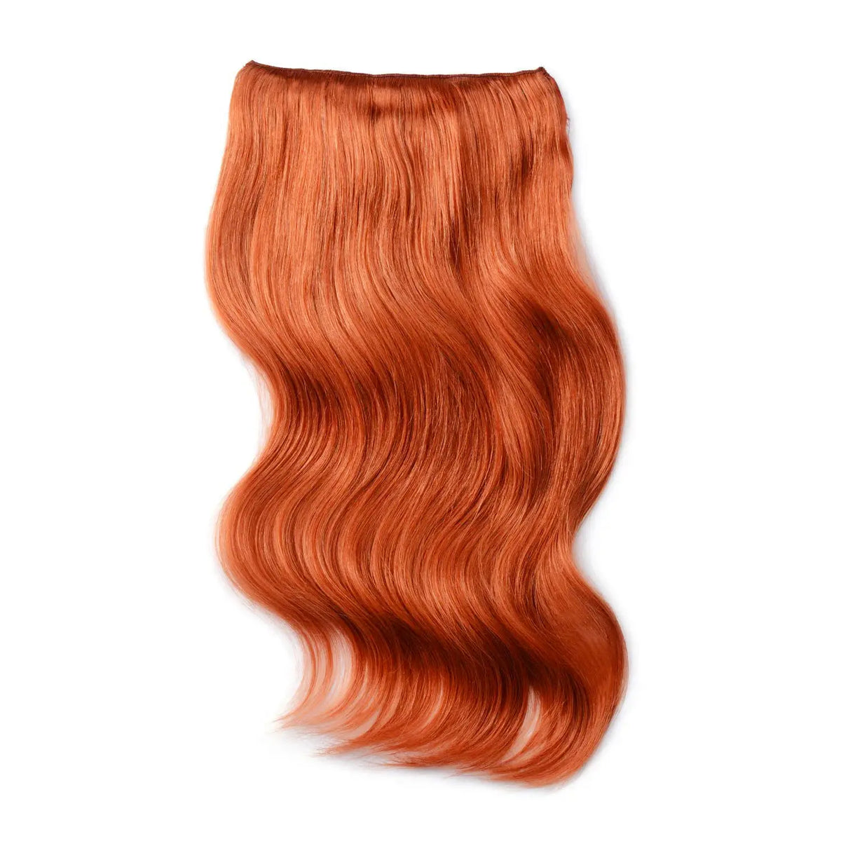 Flaming Ginger (#350) Double Wefted Full Head Clip In Hair Extensions