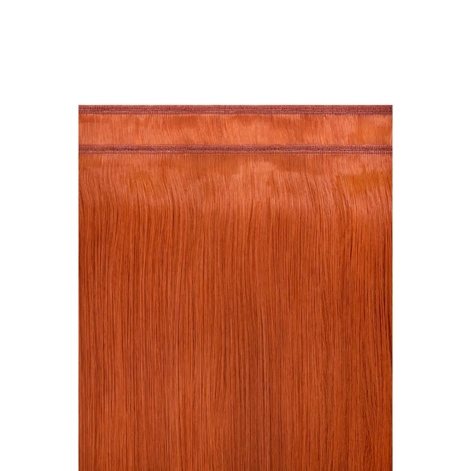 Flaming Ginger (#350) Remy Royale Flat Weft Hair Extensions: hair extension attachment method