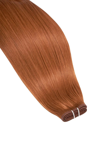 Flaming ginger #350 remy royale flat weft cropped