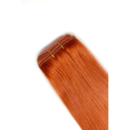 Flaming Ginger (#350) Remy Royale Hair Weft Extensions: hair extension attachment method