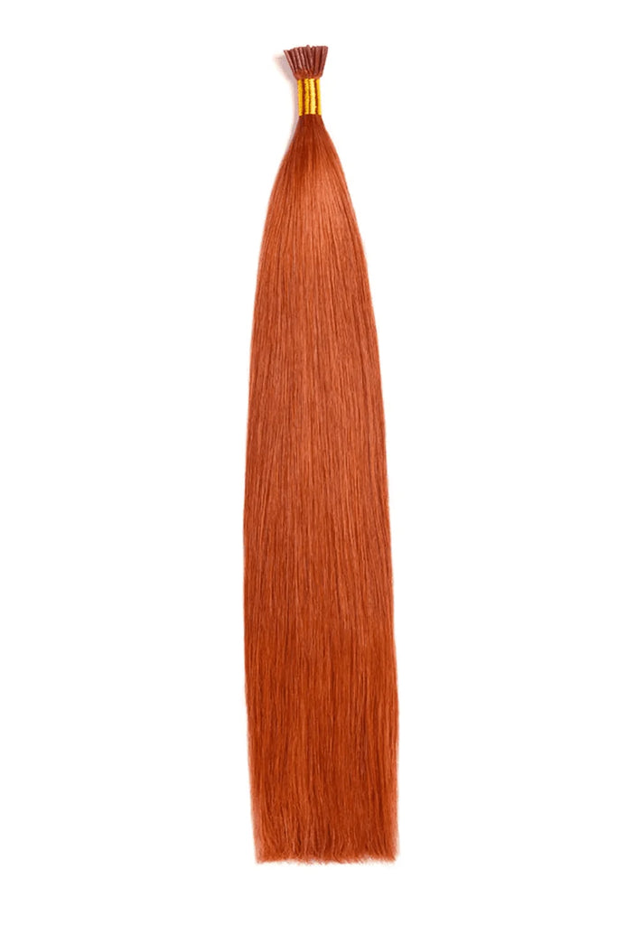 flaming ginger #350 remy royale i-tip hair extension