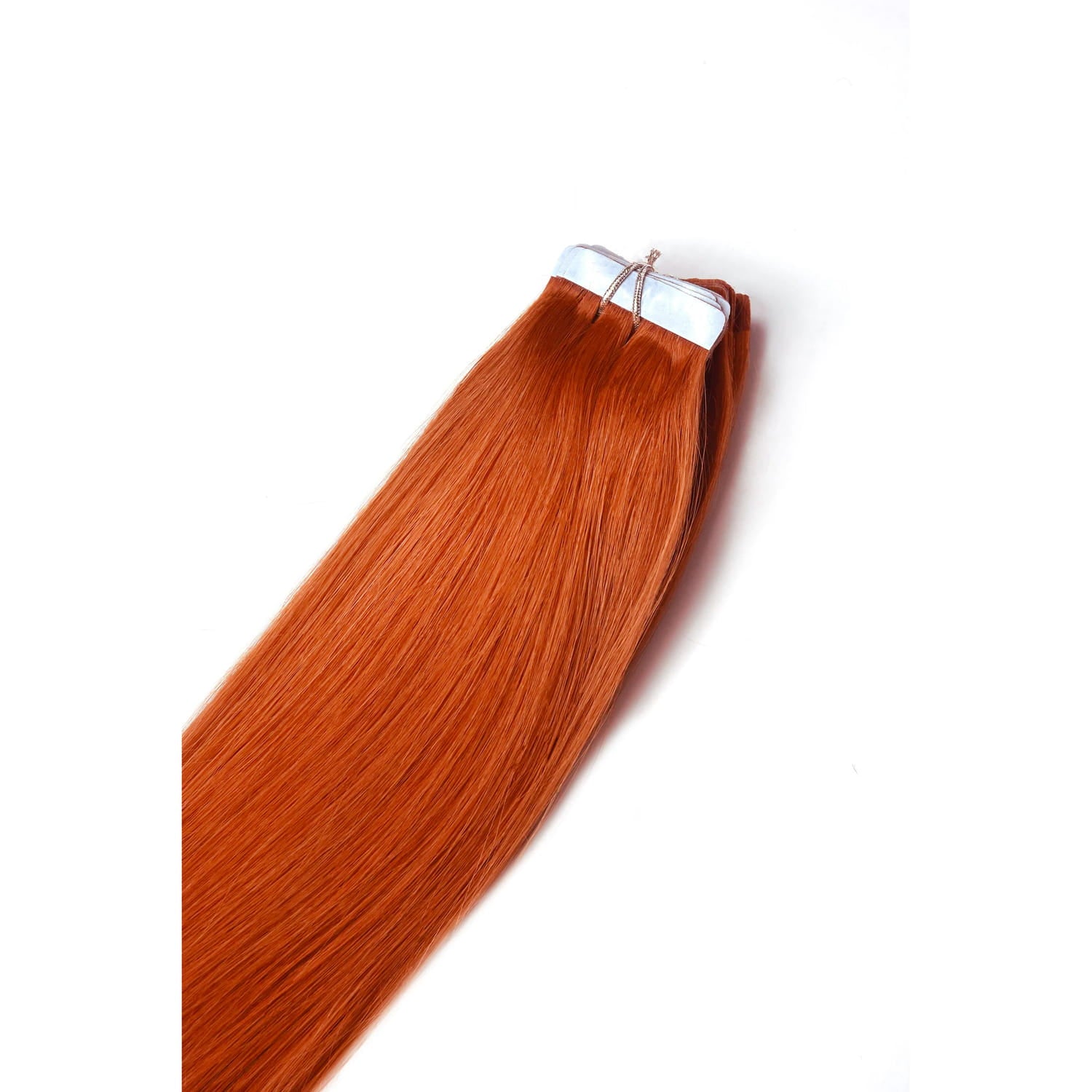 Flaming Ginger (#350) Tape In Hair Extensions: hair extension attachment method