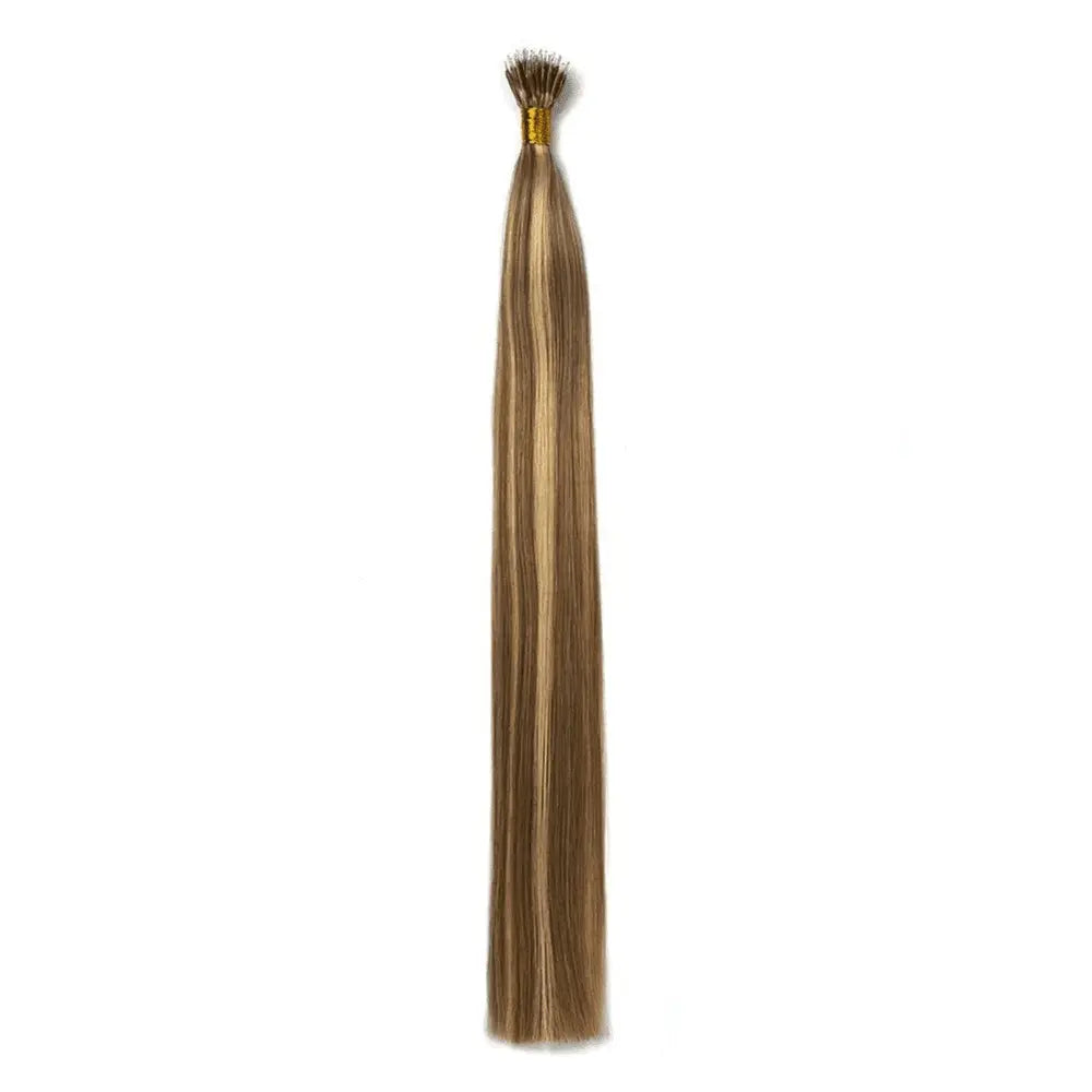 Chocolate Honey (#4/27) Nano Ring Hair Extensions
