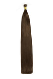 Medium Brown (#4) Remy Royal I-Tips Hair Extensions