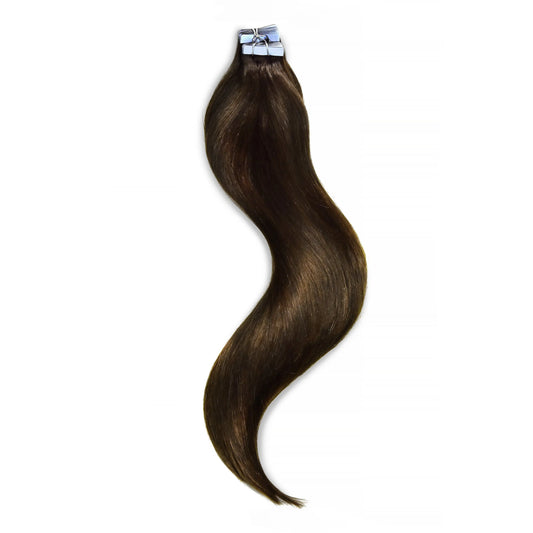 Medium Brown (#4) Tape In Hair Extensions