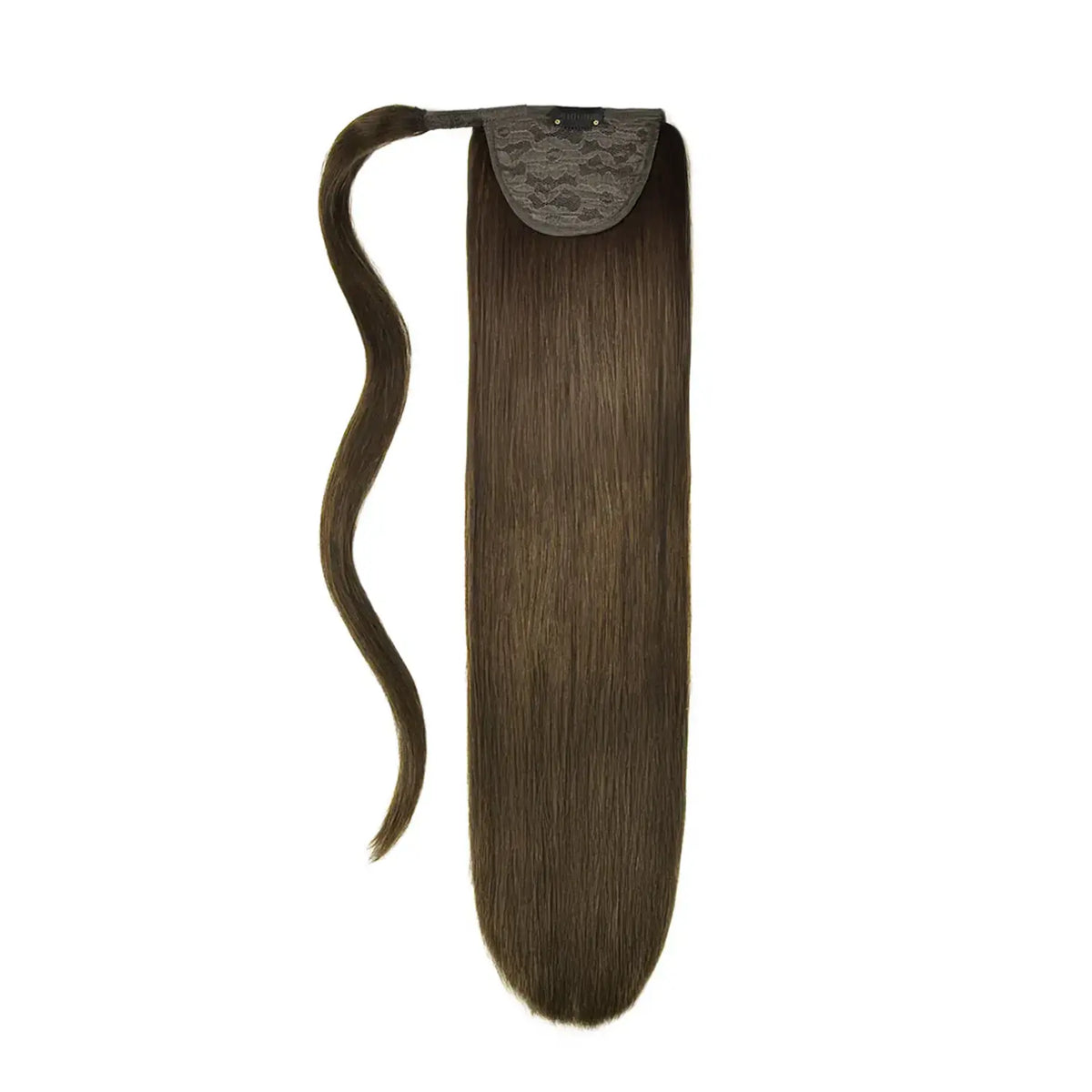 Medium Brown (#4) Straight Up Wrap Around Ponytail