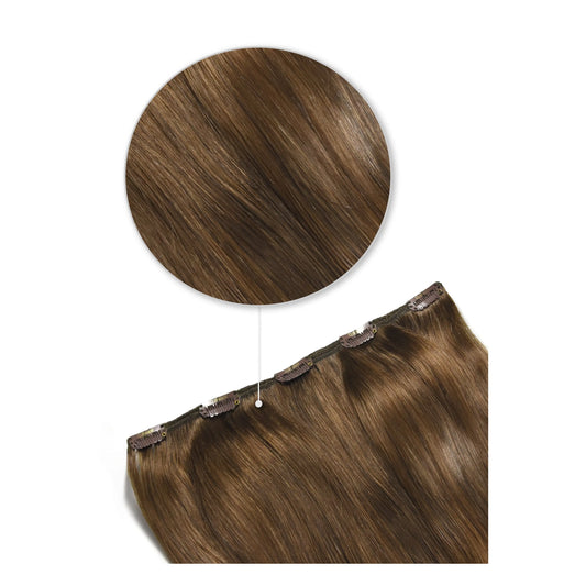 Toffee Brown (#5) One Piece Hair Extensions (Top-Up)